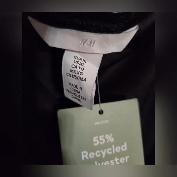 H&M Black Velvet Dress NWT - Picture 3 of 6